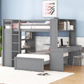 Full size Loft Bed with a twin size Stand-alone bed