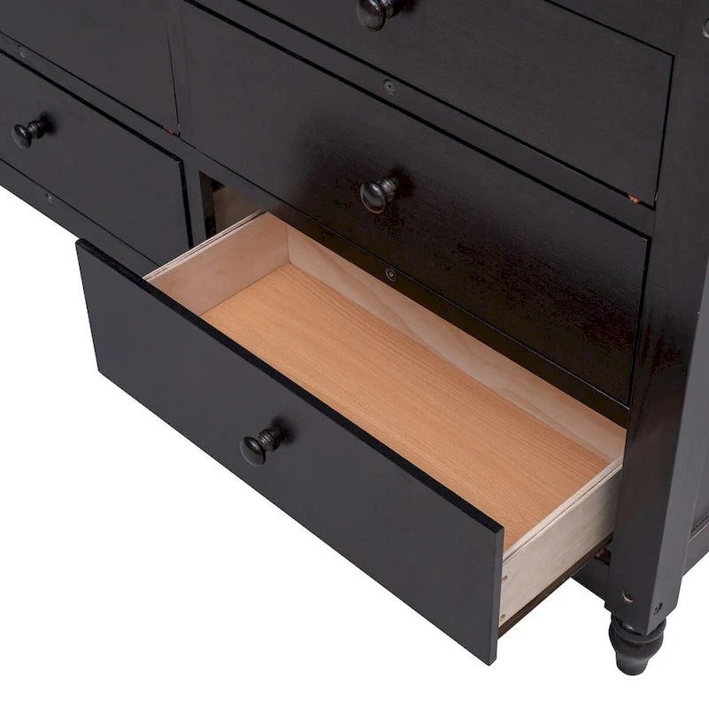 Letto a soppalco FULL in legno color espresso con cassetti, scrivania, scaffali, sponde di protezione e scala reversibile